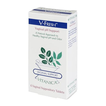 Vitanica, V-Fresh, Vaginal pH Support, 6 Suppositories VitanicaAu supplements