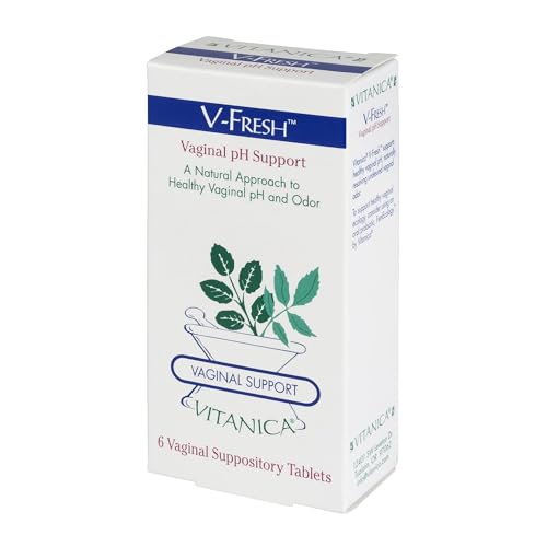 Vitanica, V-Fresh, Vaginal pH Support, 6 Suppositories VitanicaAu supplements