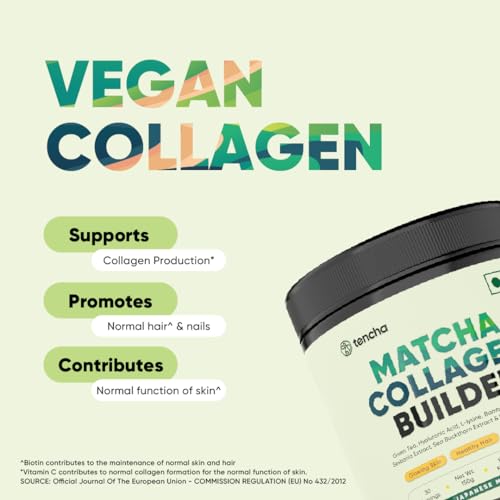 Collagen Supplements for Women & Men, 30 Servings, 150 GM | 100% Vegan Collagen Powder TenchaUS supplements