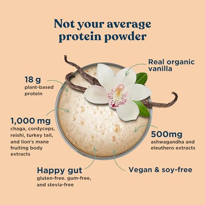 Four Sigmatic Organic Vegan Protein Powder | 18g Plant-Based Protein per Serving Four SigmaticUS supplements