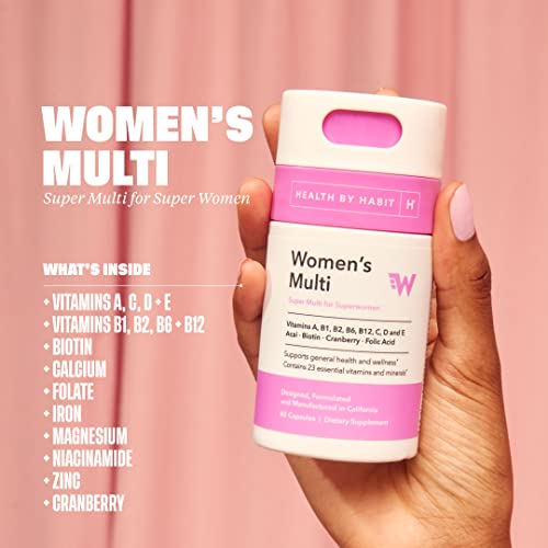 Health By Habit Womens Multi Supplement (60 Capsules) - 23 Essential Vitamins Health By HabitUS supplements