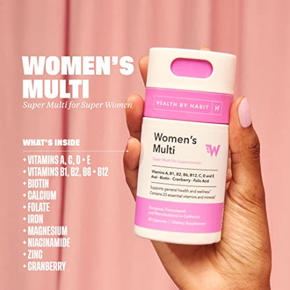 Health By Habit Womens Multi Supplement (60 Capsules) - 23 Essential Vitamins Health By HabitUS supplements