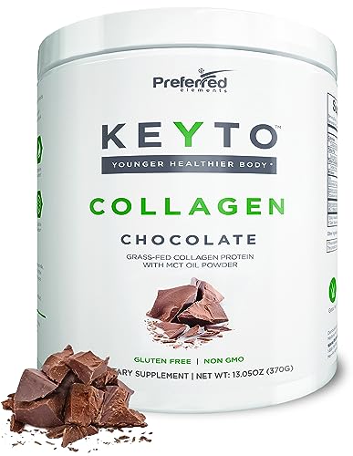 Keto Collagen Protein Powder with MCT Oil – Keto and Paleo Friendly Grass Fed and Pasture Preferred ElementsUS supplements