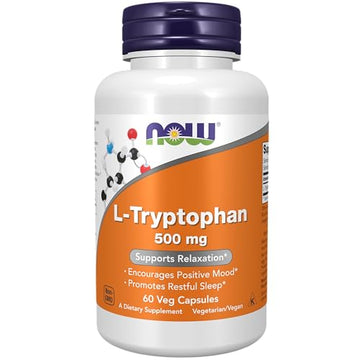 NOW Supplements, L-Tryptophan 500 mg, Encourages Positive Mood*, Supports Relaxation NOWAu supplements