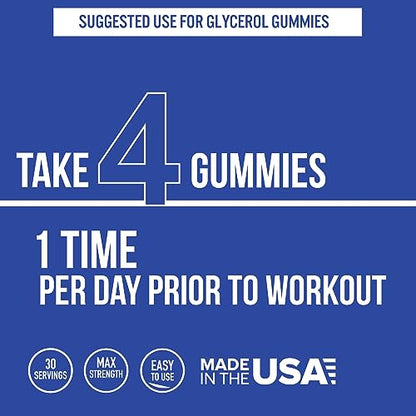 VitaPatch Premium Grade Glycerol Gummies Stim Free Pre Workout - Intense Pump VitaPatchUS supplements