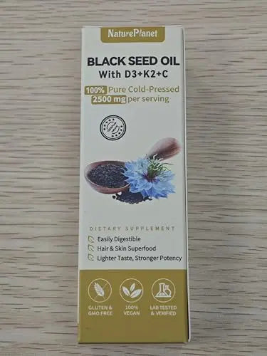 NaturePlanet Organic Soursop Bitters and Black Seed Oil Drops Bundles with Vitamins D3, K2, B6, C | NaturePlanetAu supplements