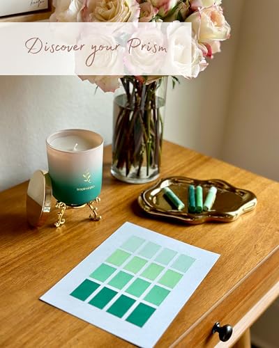 Inspired Picks Refreshing Green Candle – Wood Sage & Sea Salt w/Gold Stemmed Leaves Symbol Inspired PicksAu supplements