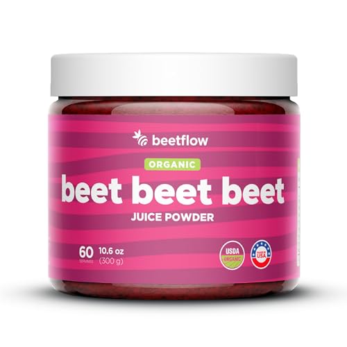 Beet Beet Beet - Organic Beet Juice Powder Healthy Blood Pressure, Cholesterol BEETFLOWUS supplements