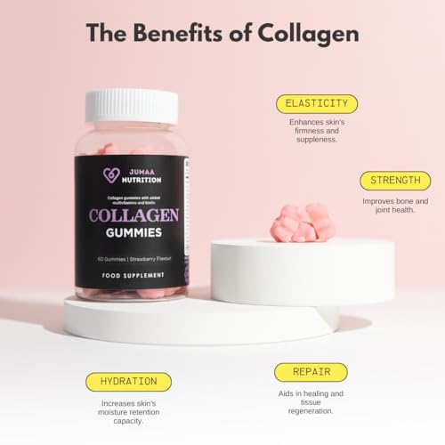 Halal Collagen & Multivitamin Gummies | Type 1 & 3 | 550mg Marine Collagen | 1 Month Supply Jumaa NutritionAu supplements