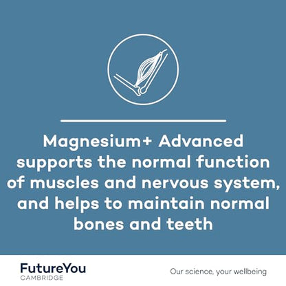 FutureYou Magnesium+ Advanced (28 Capsules). High Strength Magnesium Supplements for Women & Men FutureYou CambridgeUS supplements