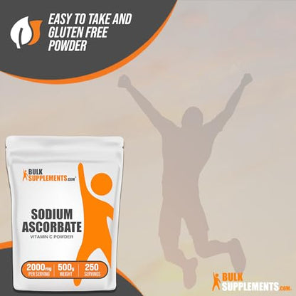 BulkSupplements.com Sodium Ascorbate Powder - Antioxidant Powder - Sodium Ascorbate BulksupplementsUS supplements