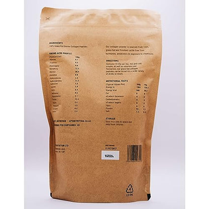 APE Nutrition Collagen Powder Peptides - Type 1 & 3 Bovine Collagen Protein, 100% Grass-Fed & Finished, Ancestral Supplement UK A | P | EUS supplements
