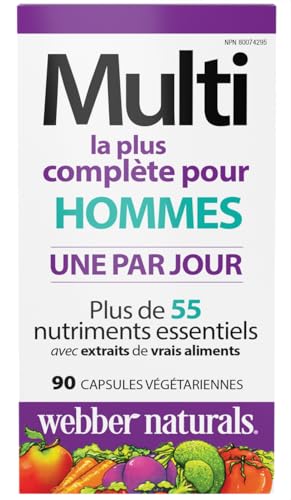 Webber Naturals Men's Most Complete Multi, 90 Vegetarian Capsules Webber NaturalsAu supplements