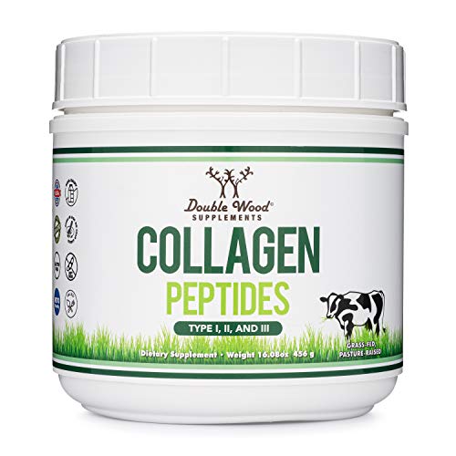 Collagen Peptides Powder - Hydrolyzed Collagen, Keto Safe - 16.08oz - Multi Type 1, 2 Double Wood SupplementsUS supplements