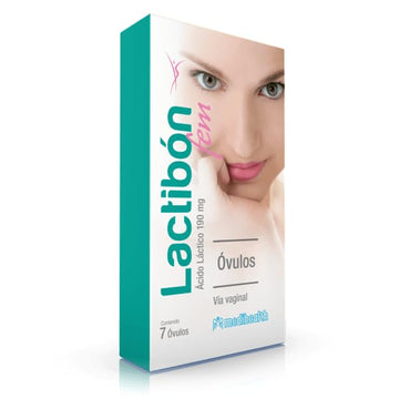 Lactibon Fem Ovulos Original Used on The Treatment of Infection, Box with 7 Unit of 190 mg GenericAu supplements