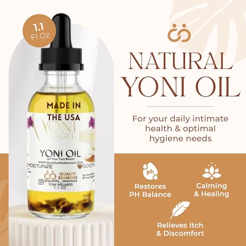 Natural Yoni Oil, Mint Fresh Feminine Care Oil, Reduces Odor, Restores pH Balance, All Natural, Herbal Yoni Quality Seamoss and Yoni OilAu supplements