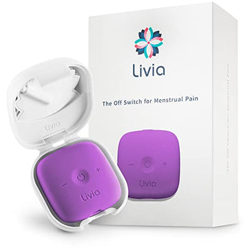Livia Menstrual Pain Relief Device, Purple - The Off Switch for Period Pain - Portable Unit with Stick LiviaAu supplements
