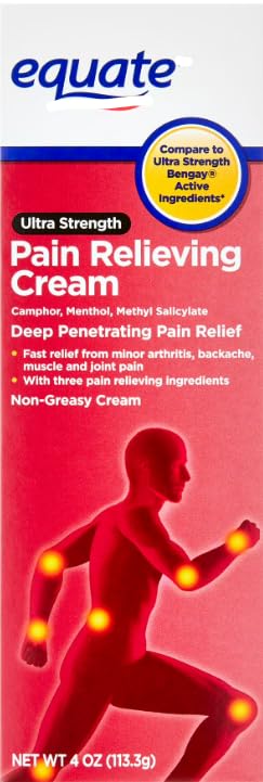 Equate Ultra Strength Pain Relieving Cream, Deep penetrating Pain Relief with Ultra-Strength Formula, 4 oz Aus HealthcareAu supplements
