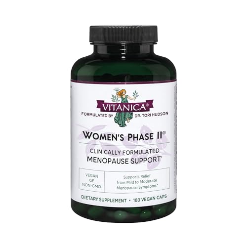 Vitanica Women's Phase II, Menopause Support, Vegan, 180 Capsules VitanicaAu supplements