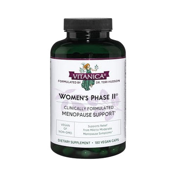 Vitanica Women's Phase II, Menopause Support, Vegan, 180 Capsules VitanicaAu supplements