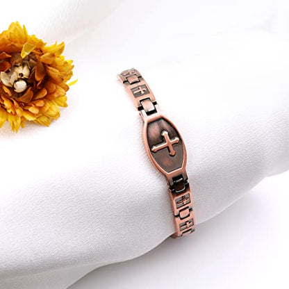 Jecanori Copper Bracelets for Women,Classic Magnetic Copper Bracelet,Valentine's Day JecanoriUS supplements