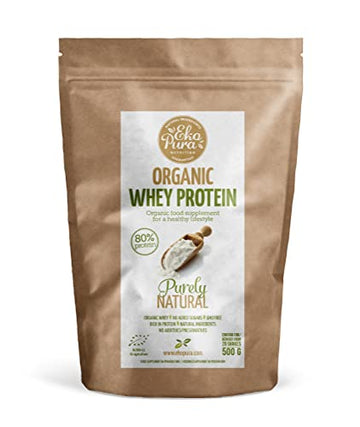 Ekopura Organic Whey Protein 500g | 80% Protein | Hormone Free, GMO-Free, Soy-Free, Additive Free EkopuraAu supplements