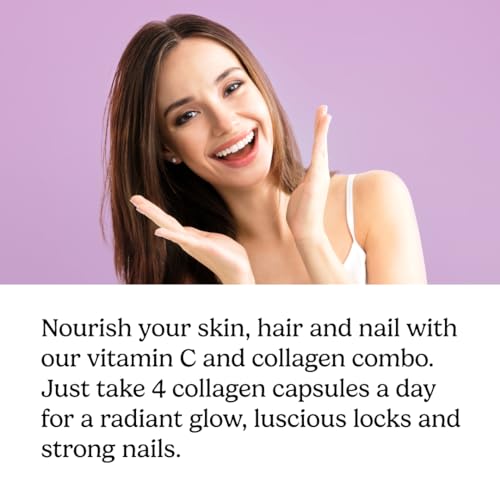 Humanz Collagen Capsules - Marine Collagen with Vitamin C - Collagen Supplements for Women & Men HumanzUS supplements