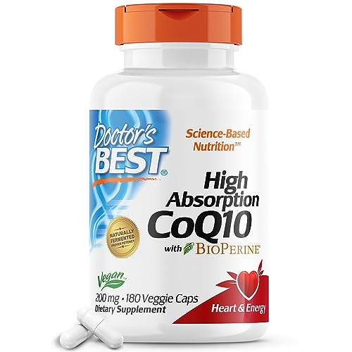 Doctor's Best High Absorption CoQ10 with BioPerine, Non-GMO, Gluten & Soy Free Doctor's BESTUS supplements