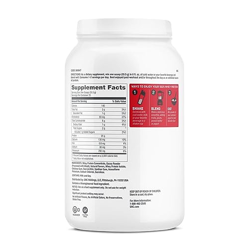 GNC Pro Performance 100% Whey Protein Powder - Chocolate Supreme, 25 Servings GNCUS supplements