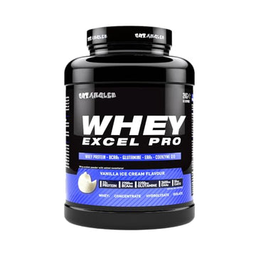 Out Angled Whey Excel Pro Whey Protein Powder Vanilla Flavour, 2kg, 66 Servings, High Protein Powder OUT ANGLEDAu supplements