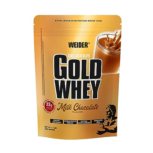 Weider Gold Whey (500g) Milk Chocolate Flavour. Ultrafiltrated Proteins from 100% Whey Protein WeiderAu supplements