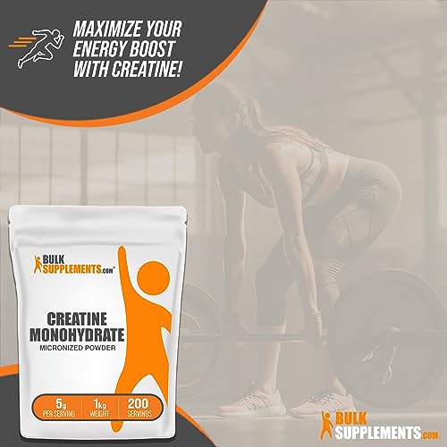 BulkSupplements Micronized Creatine Monohydrate Powder (1 kilogram) BULKSUPPLEMENTS.COMUS supplements