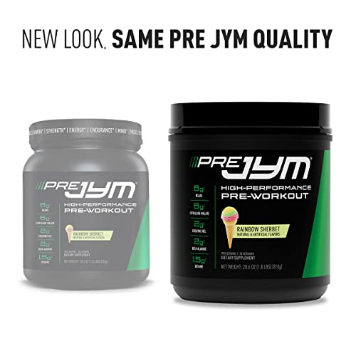 JYM Supplement Science Pre Jym Rainbow Sherbet, 30 Servings, Rainbow Sherbet JYM Supplement ScienceAu supplements