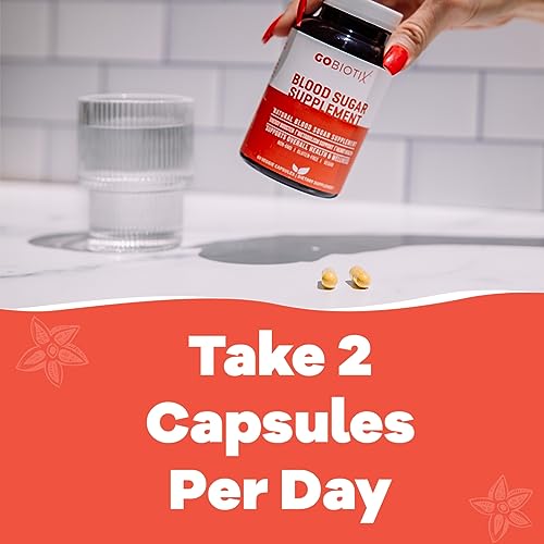 GOBIOTIX Blood Sugar Support - Cinnamon, Berberine and Selenium Capsules - Blood Sugar GOBIOTIXUS supplements