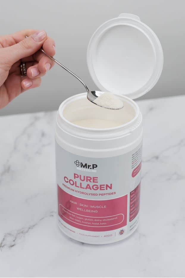 Mr.P Health Pure Collagen Peptides 400g Types I III Food Supplement Unflavoured Powder MR.P HealthAu supplements