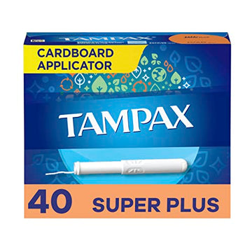 Tampax Tampons, Super Plus Absorbency, Cardboard Applicator, Leakgaurd Skirt, Unscented TampaxAu supplements