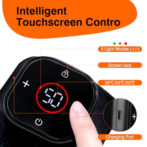 Cordless Red Light Therapy for Knee, Infrared Light Therapy Devices for Knee Pain Relief, Meniscus Injury agiogioAu supplements