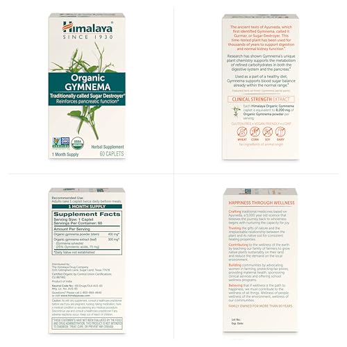 Himalaya Organic Gymnema Herbal Supplement for Weight Management, USDA Certified HimalayaUS supplements