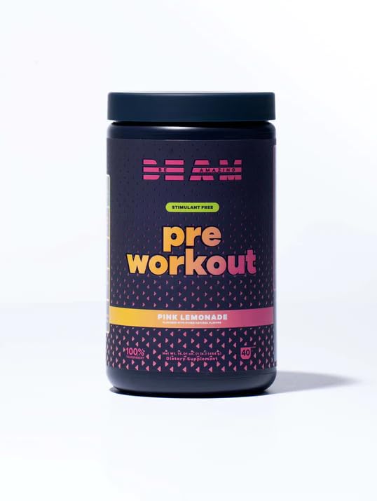 BEAM Be Amazing Vegan Stim Free Pre-Workout Powder | Energy Booster Powdered Drink BEAMAu supplements