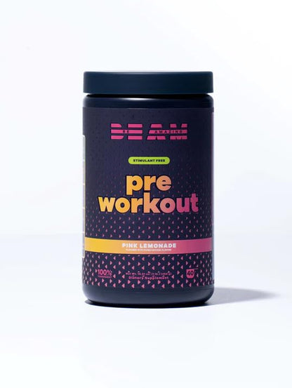 BEAM Be Amazing Vegan Stim Free Pre-Workout Powder | Energy Booster Powdered Drink BEAMUS supplements