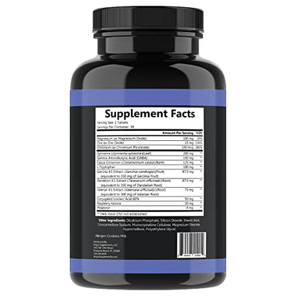 Garcinia Cambogia PM Weight Loss Sleep, All Natural Supplement w/Valerian Root & Melatonin Angry SupplementsUS supplements