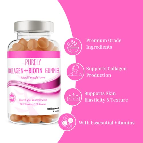 Collagen Gummies with Vitamins for Women Men Adults - Skin, Hair, Nail & Cartilage Health Pure Food SupplementsUS supplements