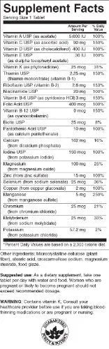 Swanson Century Formula Multivitamin Without Iron 130 Tabs SwansonAu supplements