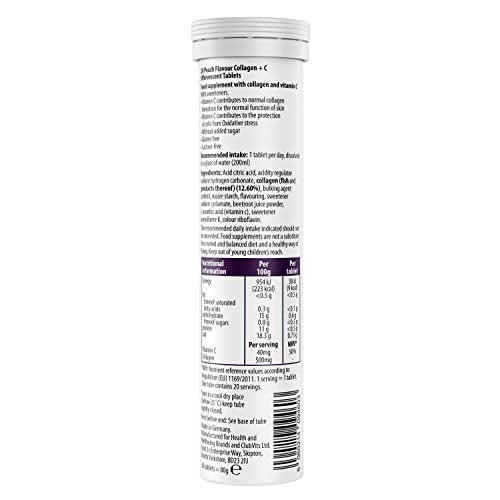 Collagen Effervescent - Marine Collagen & Vitamin C (2 Tubes) Beauty & CoAu supplements