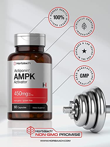 AMPK Metabolic Activator 450 mg | 60 Capsules | Non-GMO, Gluten Free | Jiaogulan Gynostemma HorbäachUS supplements