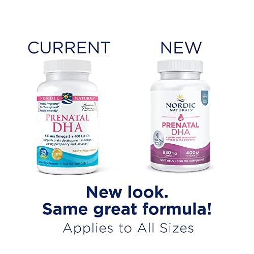 Nordic Naturals Prenatal DHA, Unflavored - 830 mg Omega-3 + 400 IU Vitamin D3-180 Soft Gels - Supports Brain Development in Babies During Pregnancy & Lactation - Non-GMO - 90 Servings Nordic NaturalsAu supplements