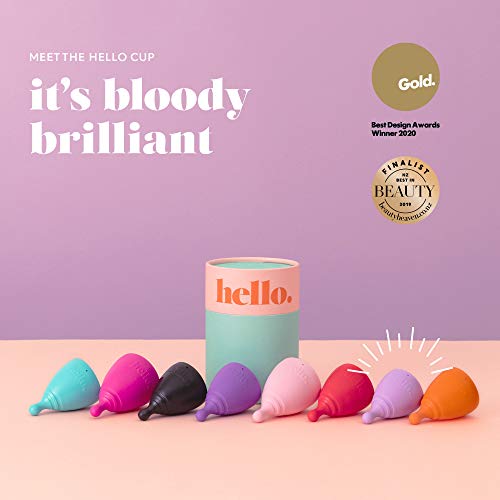 The Hello Cup Extra Small Menstrual Cup, BPA Free, Reusable, Hypoallergenic, Recyclable THE HELLO CUPAu supplements