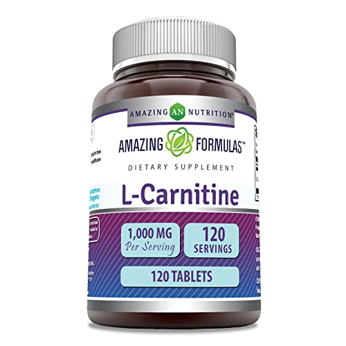 Amazing Formulas L-Carnitine Fumarate 1000Mg 120 Tablets Supplement | Amino Acid Amazing NutritionUS supplements