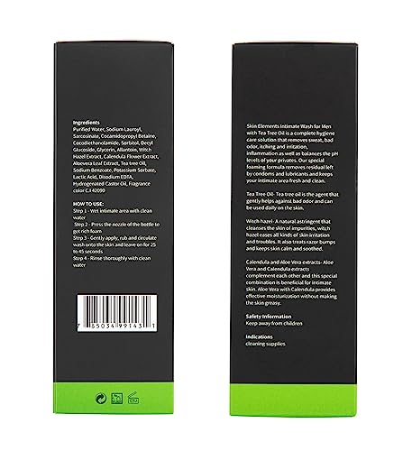 Impressive Beauty Intimate Wash for Men Natural Organic with Tea Tree Oil | pH Balanced Foam Cleansing Impressive SmileAu supplements