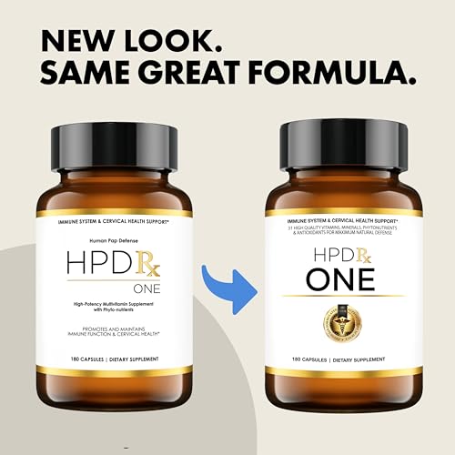 HPD Rx ONE Immunity Boost Multivitamin HPV Supplements for Women and Men, Pack of 6 HPD RxUS supplements